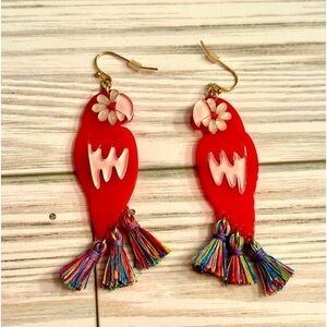 Sugarfix by Baublebar Red‎ Parrot Dangle Earrings